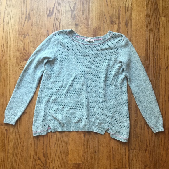 Rebecca Taylor Split Back Sweater grey M - Picture 6 of 8